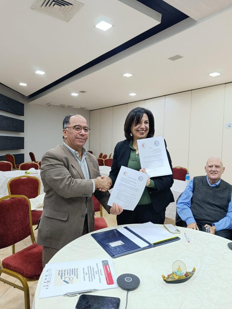توقيع مذكرة تفاهم بين الجمعية الفلسطينية لامراض نزف الدم ومؤسسة فلسطين المستقبل